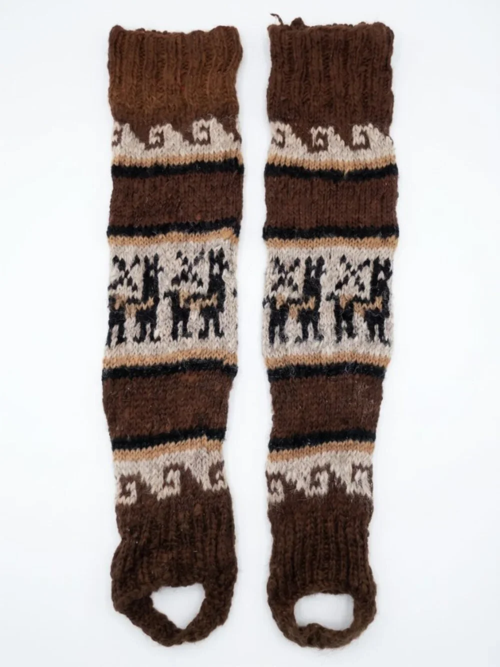 Andean Alpaca Wool Leg Warmers and Booties, Handmade in Cusco